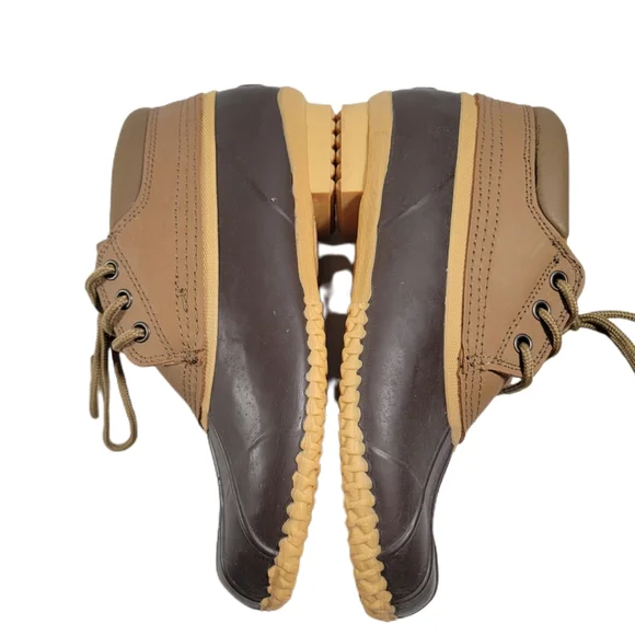 Superior Boot Company 3 eye Brown and Tan Duck Boots. Unisex. Women's size 9 - Picture 5 of 7